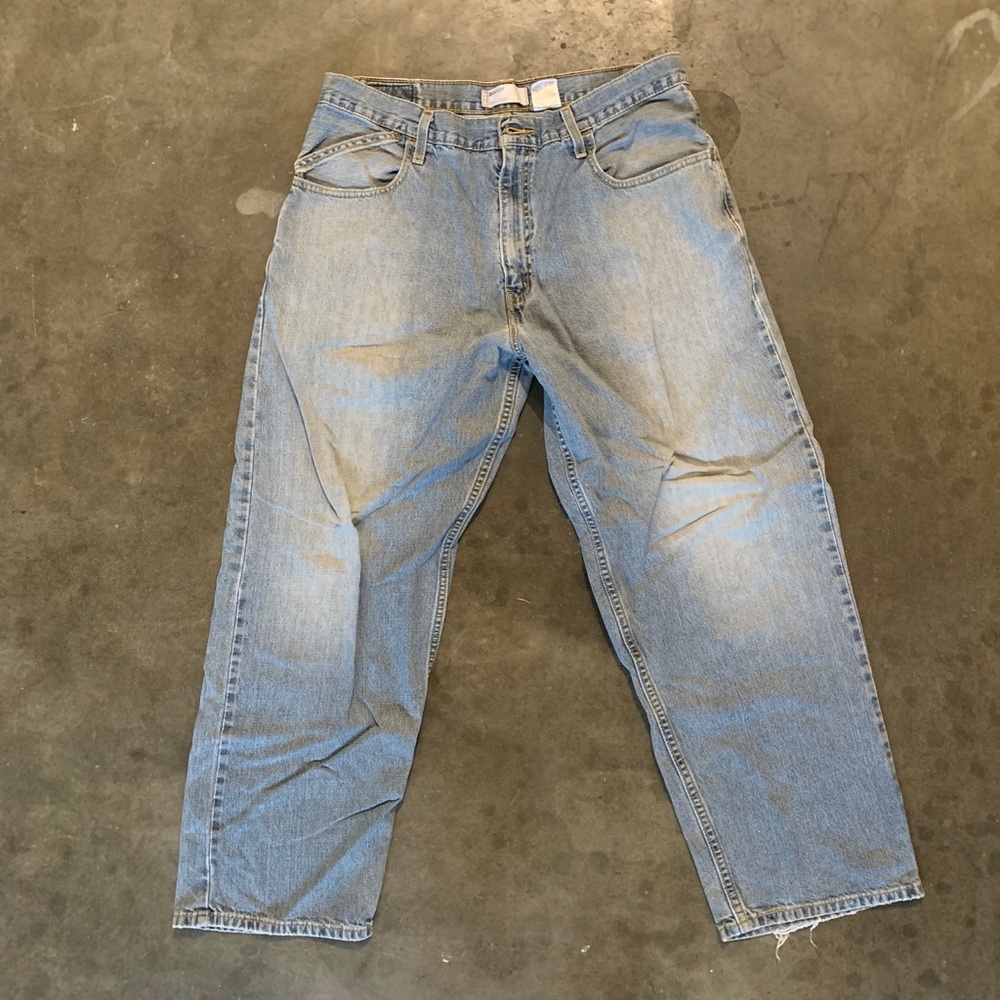VINTAGE LEVIS SILVER TAB BAGGY SZ 36